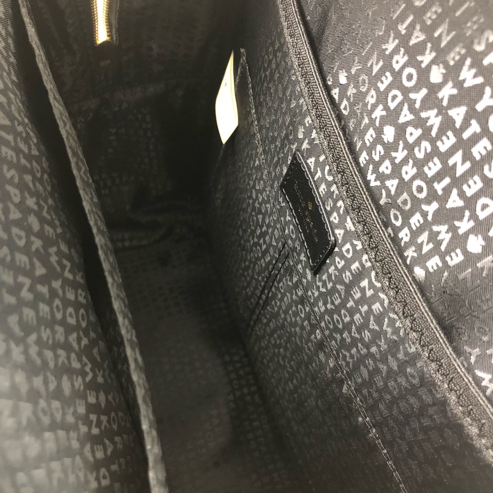 New! Kate Spade Large Nylon Laptop Backpack Black - Picture 8 of 8